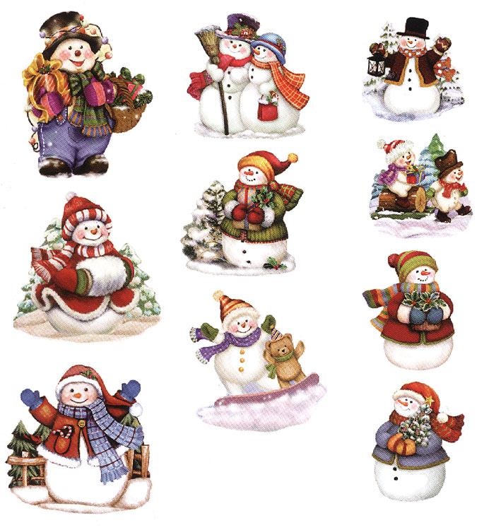 Easy3D Precut Toppers - Snowmen-1