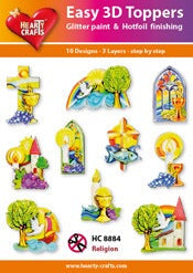 Hearty Crafts Easy 3D Toppers - Religion-1