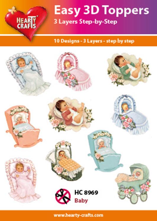 Hearty Crafts Easy 3D Toppers Baby-1