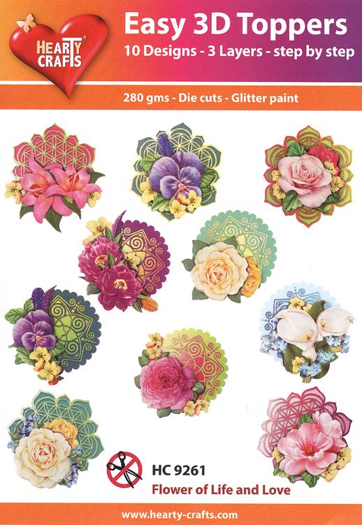Easy 3D Toppers: Flower of Life and Love-1