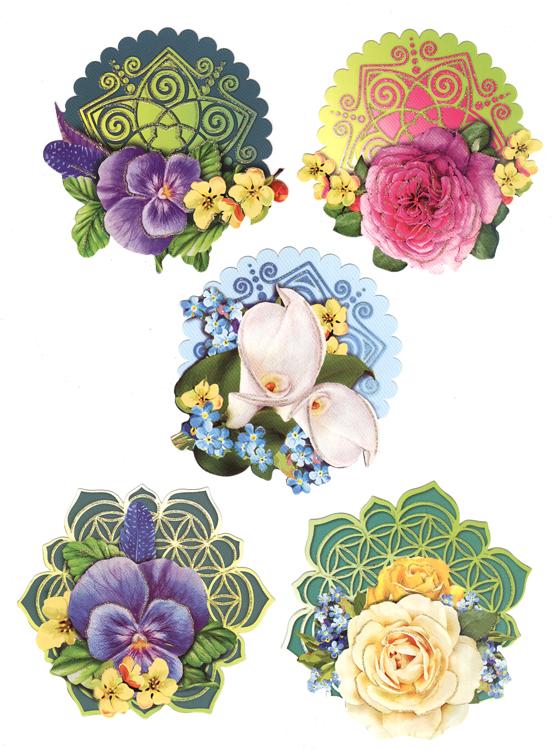 Easy 3D Toppers: Flower of Life and Love-2