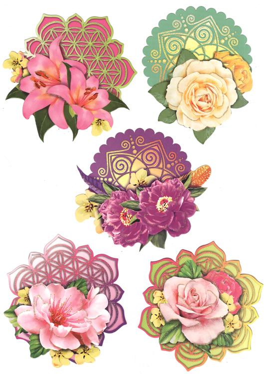 Easy 3D Toppers: Flower of Life and Love-3