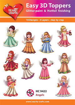 Hearty Crafts - Easy 3D-Toppers Angels-1