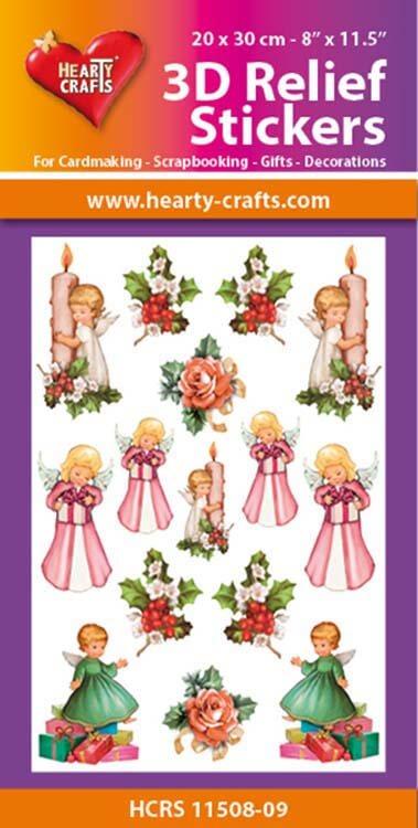 Hearty Crafts 3D Relief Stickers A4 - Little Angels-1