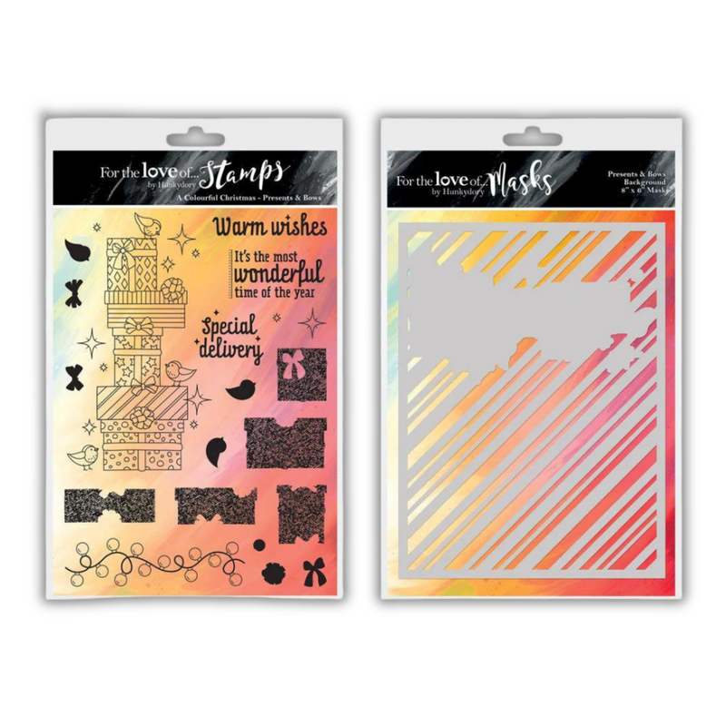 Presents & Bows Stamp & Stencil Set-1