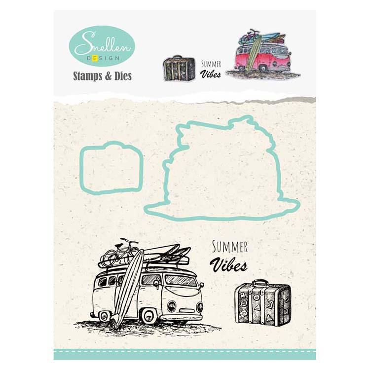 Holiday Die & Stamp Set - Bus-1