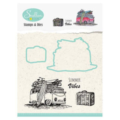 Holiday Die & Stamp Set - Bus-1