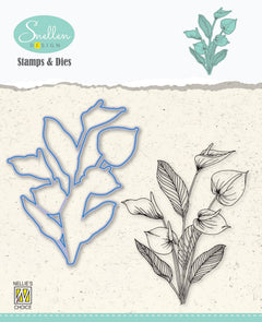 Snellen Design Flowers Anthurium Die & Stamp Set-1