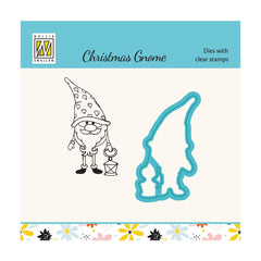 Die & Clear Stamp Set - Xmas Gnome Serie Lantern-1