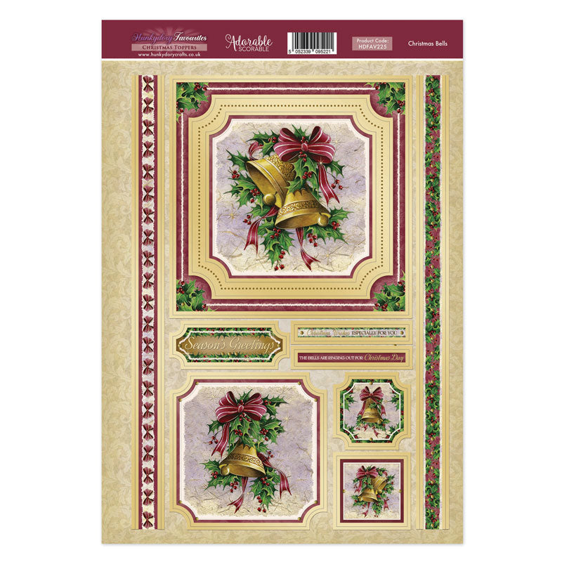 Hunkydory Topper Favourites - Christmas Bells-1