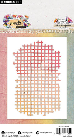 HE Cutting Die Grid Background Dragonfly Dreams 56.5x94x1mm 1 Pieces-2