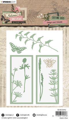 HEN Matrices de découpe Brindilles et Cadres Rêve de la nature 95x143x1mm 8 pc nr.706-2
