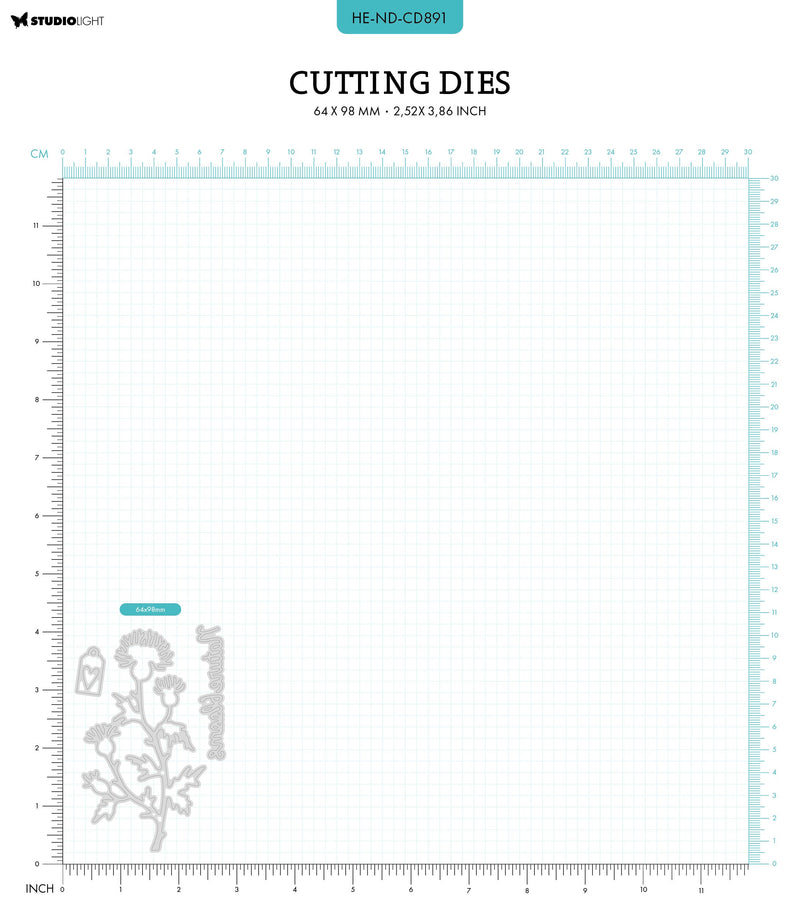 HE Cutting Die Thistle Nature's Dream 2 - 3 PC-3