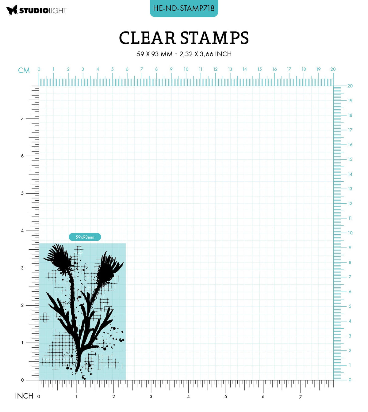 HE Clear Stamp Silhouette Nature's Dream 2 - 1 PC-3