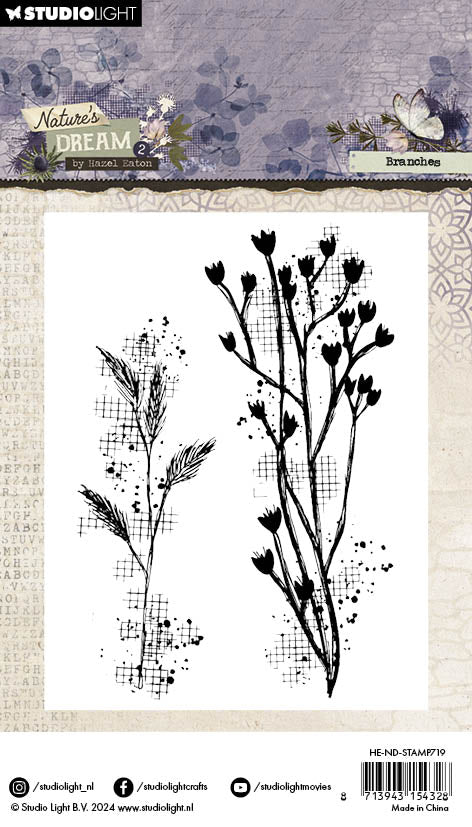 HE Clear Stamp Branches Nature's Dream 2 - 1 PC-2