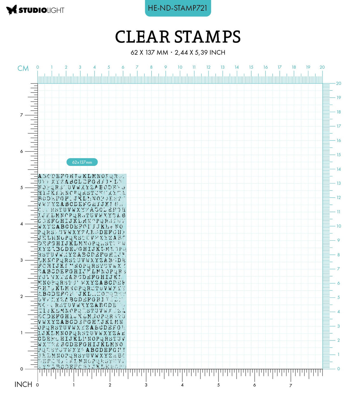 HE Clear Stamp ABC Background Nature's Dream 2 - 1 PC-3