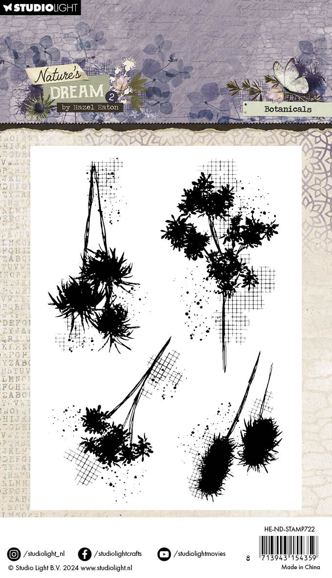 HE Clear Stamp Botanicals Nature's Dream 2 - 4 PC-2
