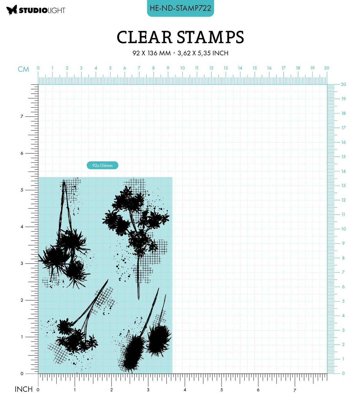 HE Clear Stamp Botanicals Nature's Dream 2 - 4 PC-3