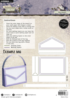 Bolsa de plantillas HE Stencil Nature's Dream 2 - 3 piezas-2