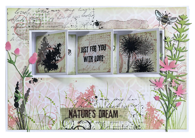 Tampon Transparent HEN Wild Meadow Natures Dream 62x93x3mm 2 PC nr.524-6