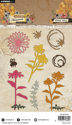 HE Cutting Dies Floral Bits Sweet Bee Memories 11 PC-2