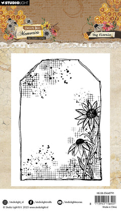 HE Clear Stamp Tag Florals Sweet Bee Memories 1 PC-2