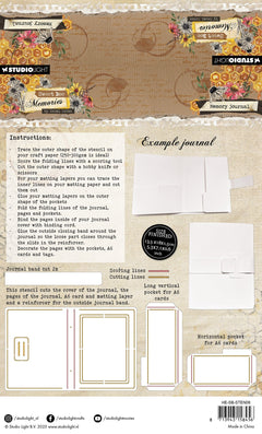 HE Stencil Memory Journal Sweet Bee Memories 4 PC-2