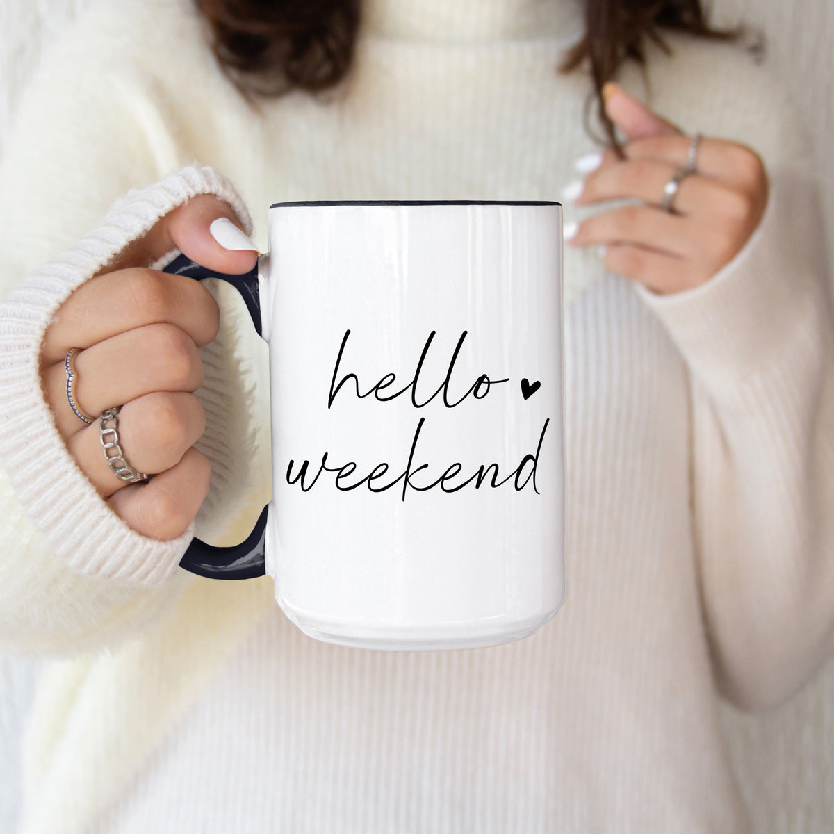 Hello Weekend Mug — Fun Coffee Mug for Relaxing Weekends-1