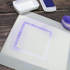 Scalloped Square Masquerade Stencil-5