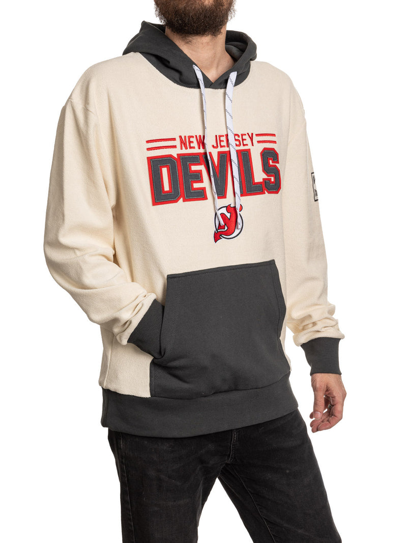 New Jersey Devils NHL Unisex Reverse Terry Retro Premium Hoodie-2