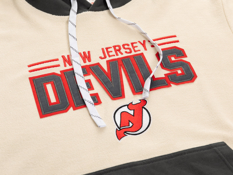 New Jersey Devils NHL Unisex Reverse Terry Retro Premium Hoodie-4