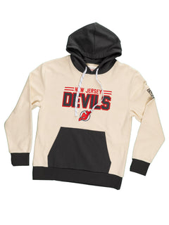 New Jersey Devils NHL Unisex Reverse Terry Retro Premium Hoodie-5