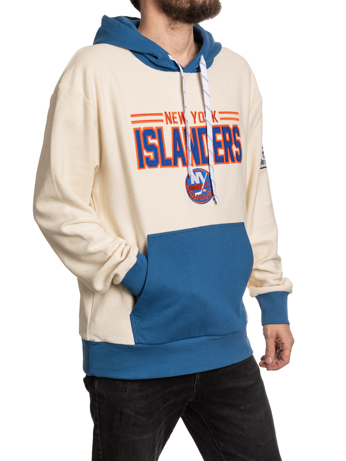 New York Islanders NHL Unisex Reverse Terry Retro Premium Hoodie-2
