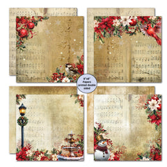 3Quarter Designs Holly Jolly 8x8 Paper Pack-3