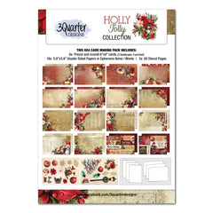 3Quarter Designs Holly Jolly 6x4 Card Pack-1
