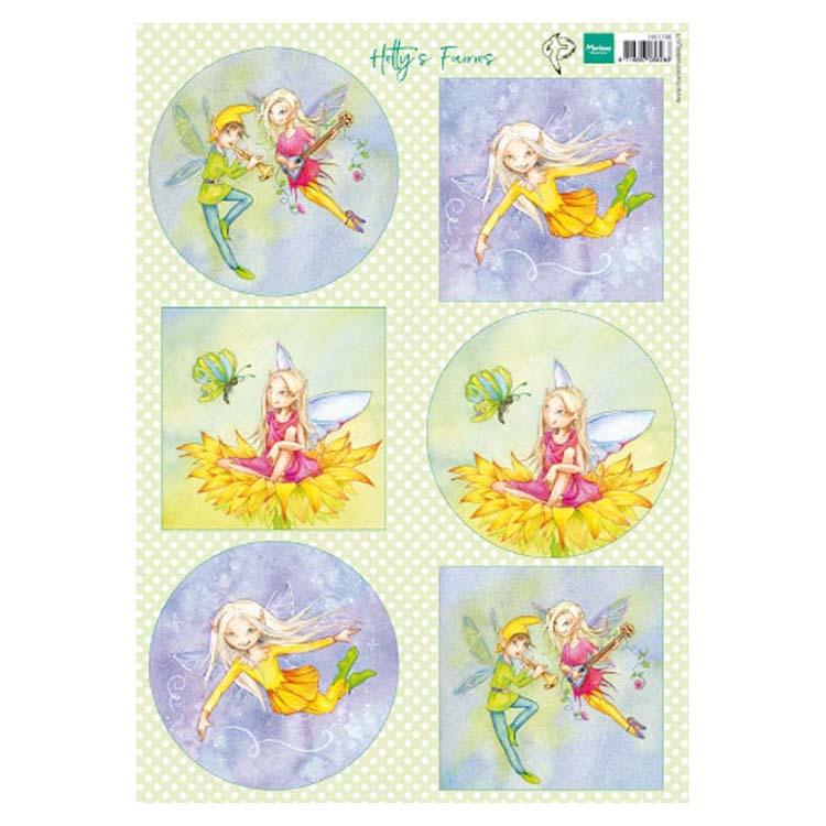 Marianne Design Cutting Sheet Hetty's Fairies-1