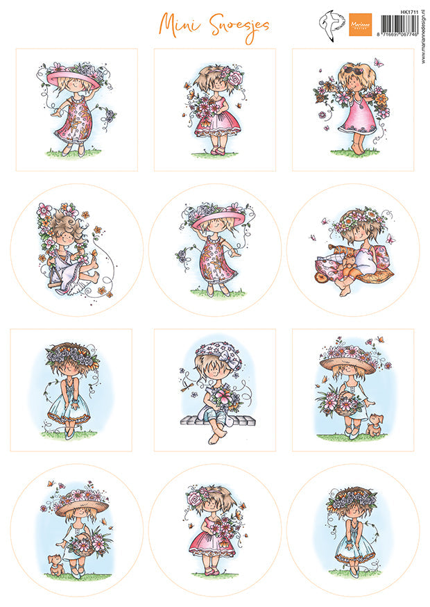 Marianne Design A4 Cutting Sheet - Hetty's Mini's - Summer Snoesjes-1