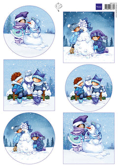 Marianne Design A4 Cutting Sheet - Hetty's Snoesjes - Winter-1