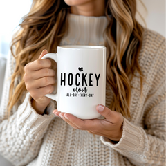 Hockey Mom Coffee Mug — Funny Rink Life 15oz Gift for Hockey Moms 🏒-1