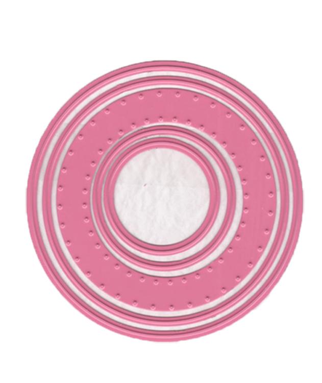 Stitching Dies - Happy Stitches  Circle (5 pcs)-1