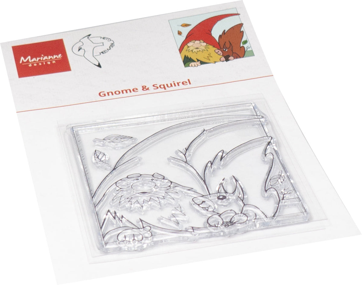 Marianne Design Clear Stamp - Hetty's Gnome & Squirrel-1