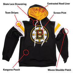 Boston Bruins Varsity Retro Style Hoodie-6