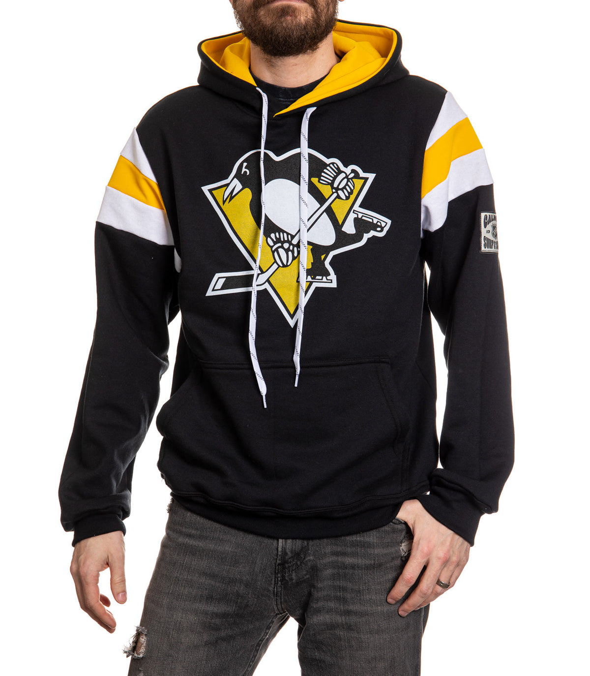 Pittsburgh Penguins Varsity Retro Style Hoodie-1