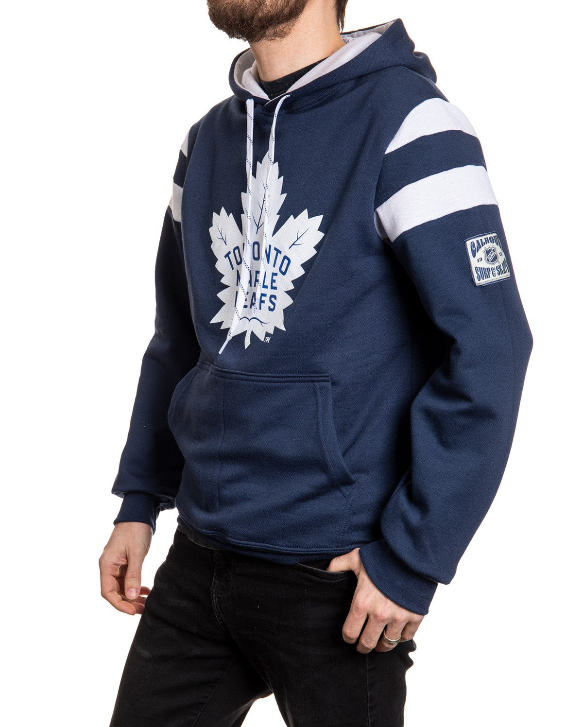 Toronto Maple Leafs Varsity Retro Style Hoodie-3