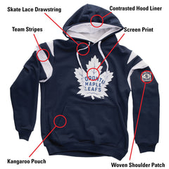 Toronto Maple Leafs Varsity Retro Style Hoodie-7