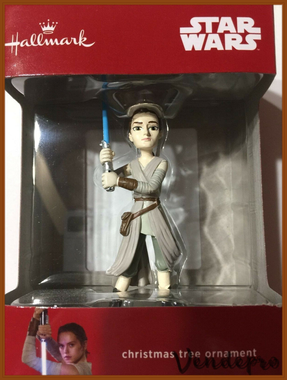 Hallmark Star Wars: The Force Awakens Rey Christmas Tree Ornament – Polyresin Figurine