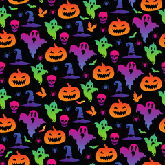 Spooky Halloween Rainbow Prints Adhesive Vinyl-1