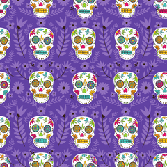 Sugar Skull - Spooky Halloween Prints Adhesive Vinyl-1
