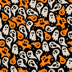 Halloween Ghost Pattern Adhesive Vinyl-1