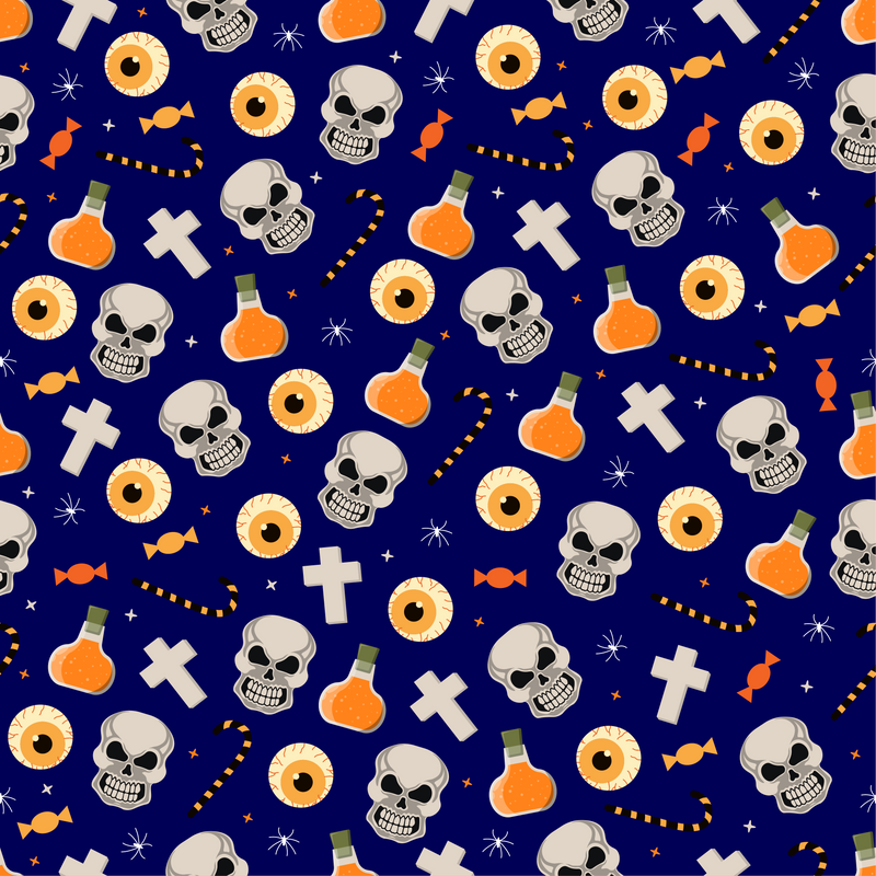 Craft HTV Halloween Skull Candy Pattern-1